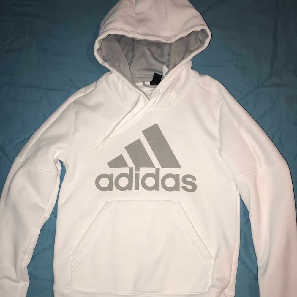 White adidas hoodie